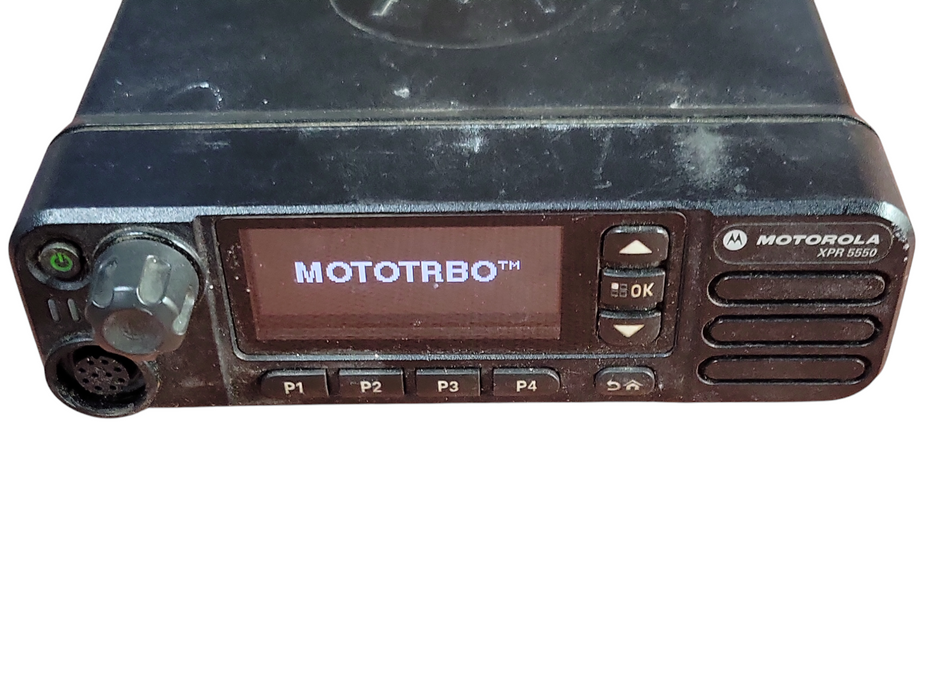 Motorola XPR5550 AAM28QNN9KA1AN mobile radio, SEE DETAIL Q_