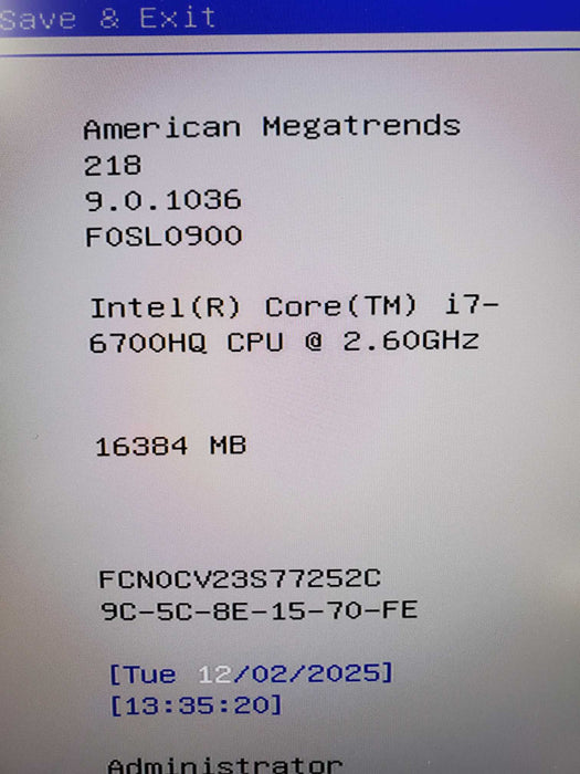 ASUS RoG GL552V Intel i7-6700HQ@2.6GHz 1GB RAM 240GB SSD  Lap200