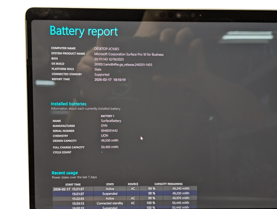 Surface Pro 10 2079 Intel Core Ultra 7 165U 16GB RAM 256GB Storage  - Lap200