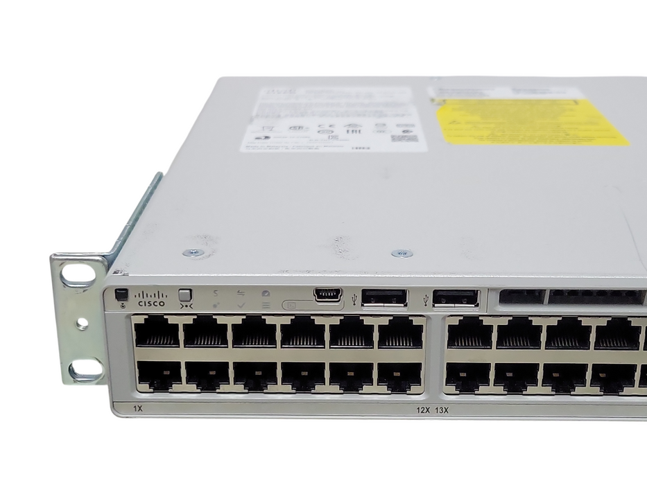 Cisco C9200L-48T-4X-E, 48-Port Gig, 4x 10G SFP+, 2x C9200-STACK, 1x PSU _