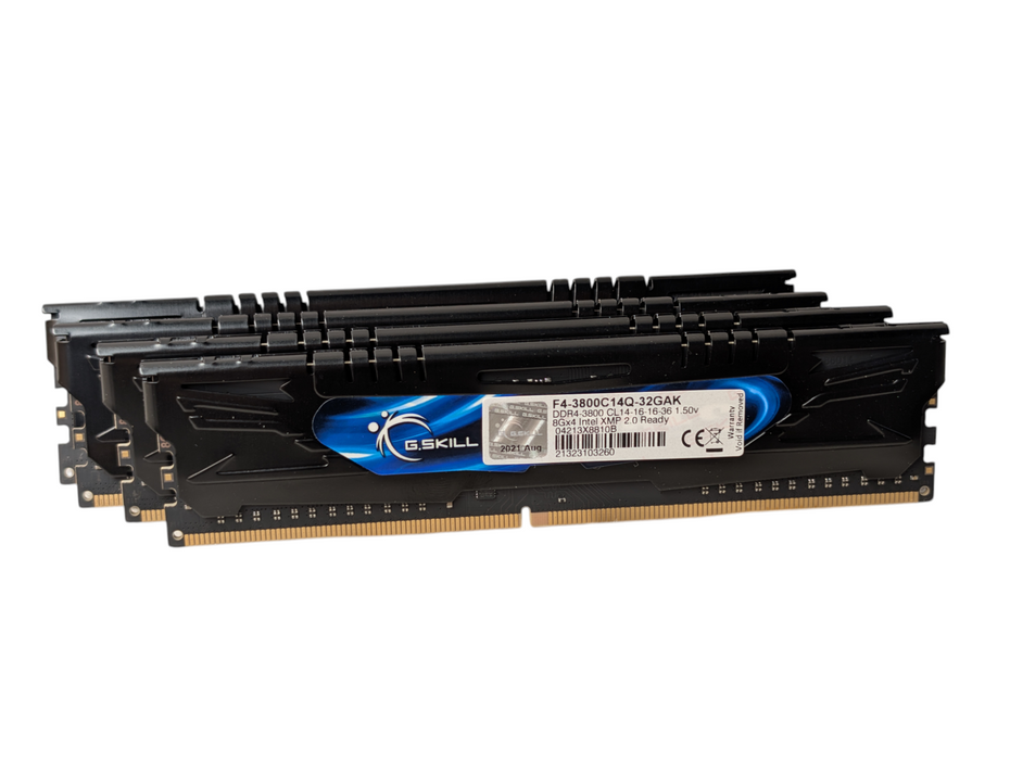 Kit 32GB DDR4 Gaming Desktop RAM Memory G.Skill F4-3800C14Q-32GAK -