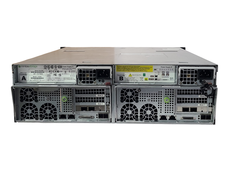 Nimble Storage CS200,400,ES1 3U Array | 2x SAS Controllers | 16x 3.5" Bays