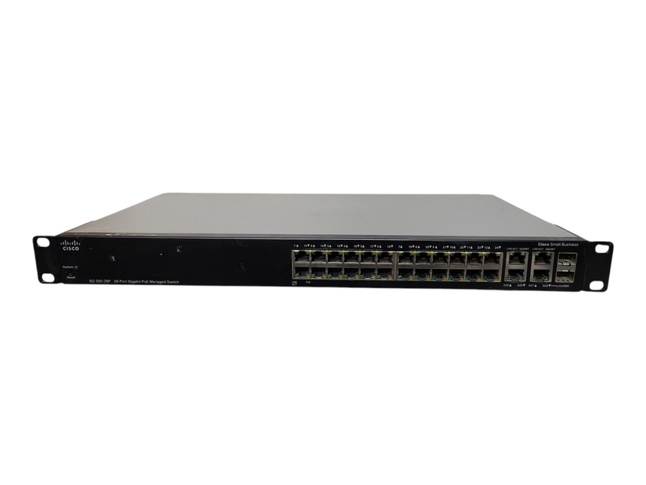 Cisco SG300-28P 28-Port Gigabit PoE Managed Switch SRW2024P-K9