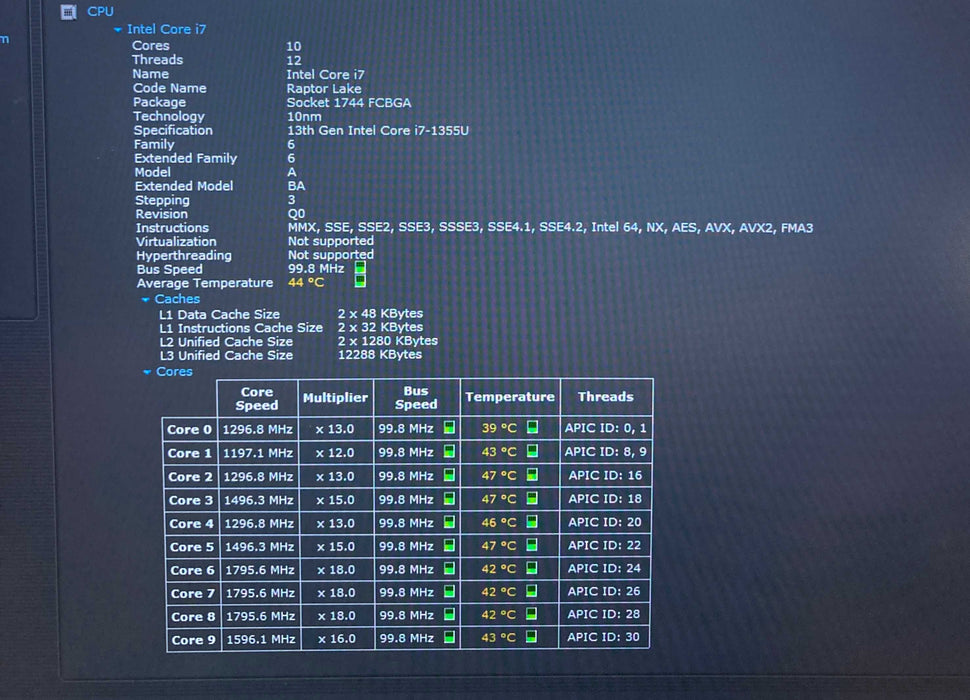 Lenovo ThinkPad E14 Gen 5 TOUCH Core i7-1355U@1.7GHz 16GB RAM 512GB SSD  Lap200