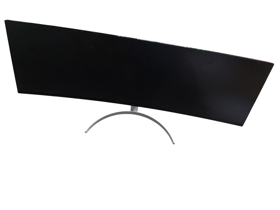 LG Ultra-Wide 49" Monitor Curved Screen w Stand Model: 49WQ95C-W =