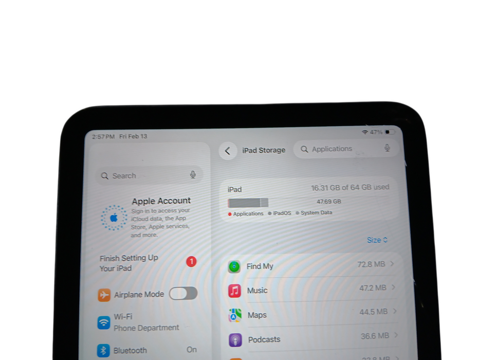 Apple iPad Mini 6th Gen - 64GB - Purple [A2567] Read