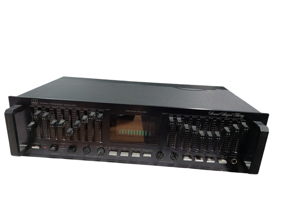 ADC Sound Shaper 30 Stereo Frequency Equalizer Spectrum Analyzer Model:SS30 =