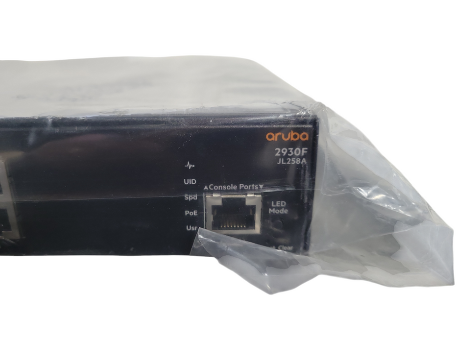 HPE Aruba 2930F JL258A 8G PoE+ 2SFP+ 8-Port Managed Networking Switch !