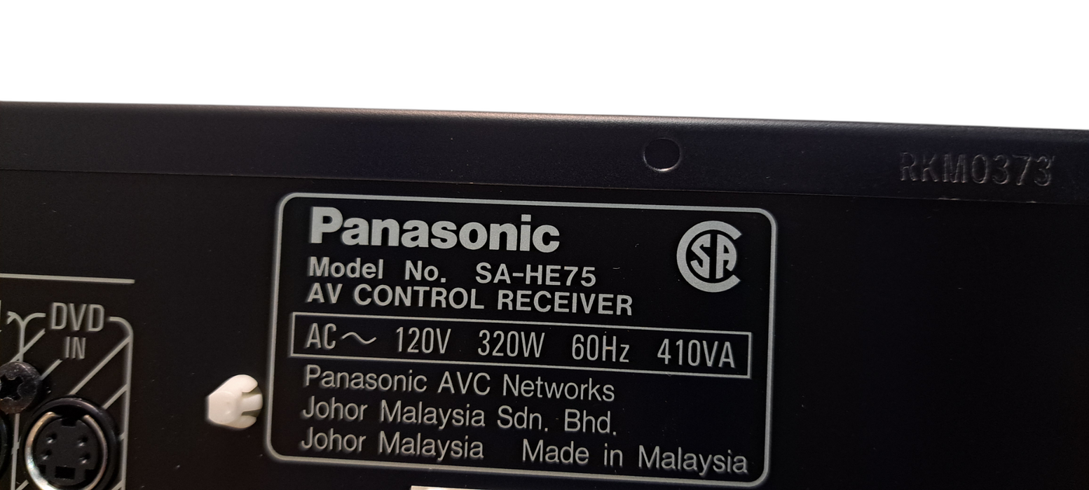 Panasonic SA-HE75 AV Control Receiver
