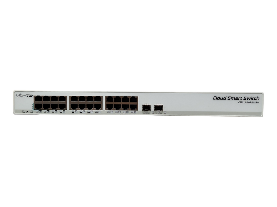 MikroTik CSS326-24G-2S+RM, 24-Port Gigabit Ethernet Switch, 2x SFP+