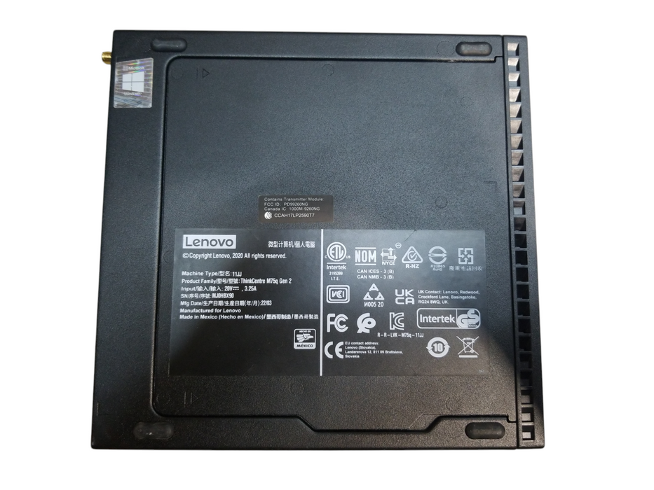 Lenovo ThinkCentre M75q Gen2 AMD Ryzen 5 Pro 4650GE CPU 8GB RAM No HDD