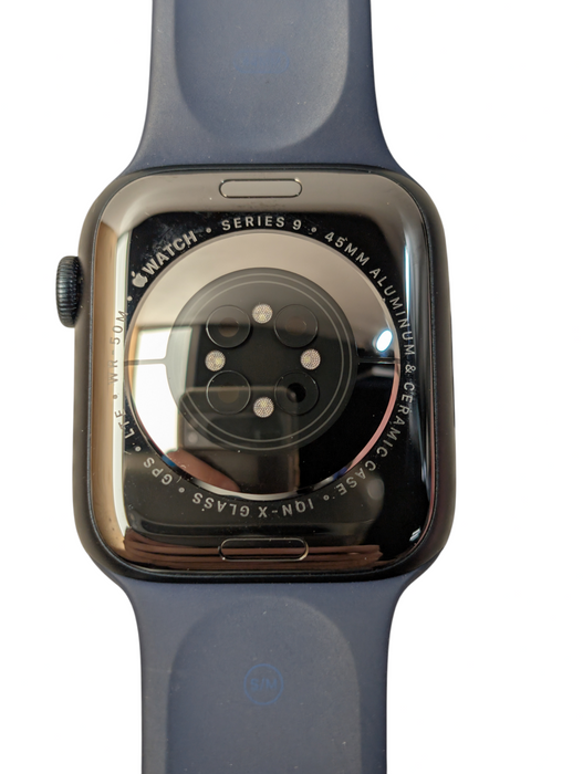 Apple Watch Series 9 45MM Aluminum Ceramic Black GPS LTE UNLOCKED  Q-