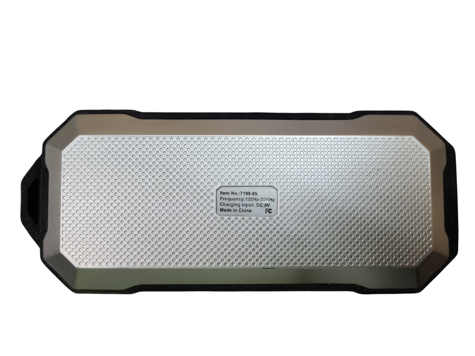 Boulder 7199-85 Portable Wireless Bluetooth Outdoor Speaker- Silver & Black