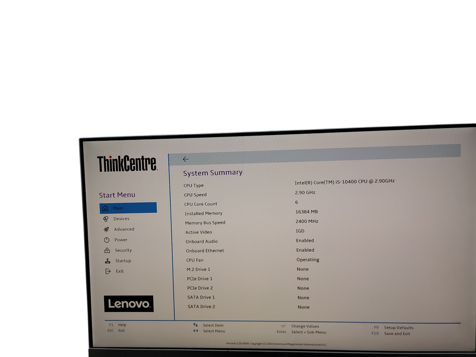 Lenovo ThinkCentre M70c SFF i5 - 10400 @ 2.90GHz 16GB DDR4 Ram θ