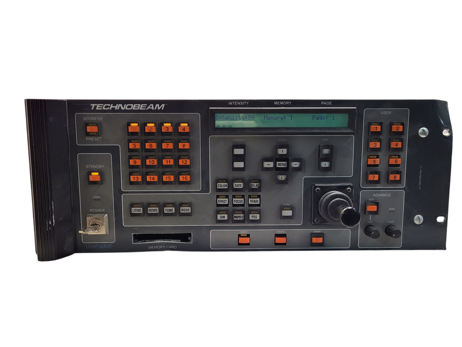 Techobeam System Lighting Controller LCD Screen Lightwave Research READ $