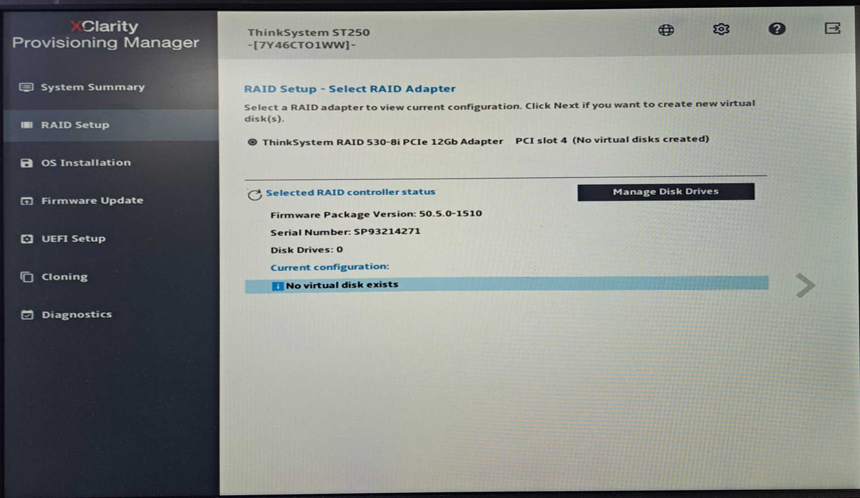 Lenovo ThinkSystem ST250 4x 3.5"| Xeon E-2136 @3.30GHz, 16GB DDR4, 530-8i )