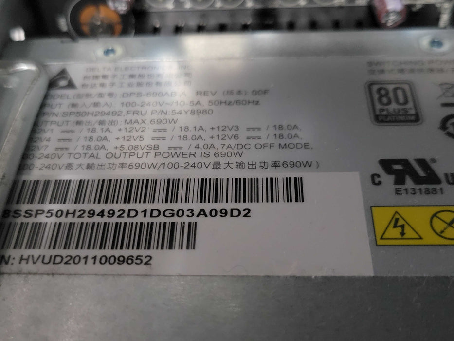 Lenovo ThinkStation P520, Xeon W-2225 4.10GHz, 32GB DDR4 Quadro K2200, 690W _