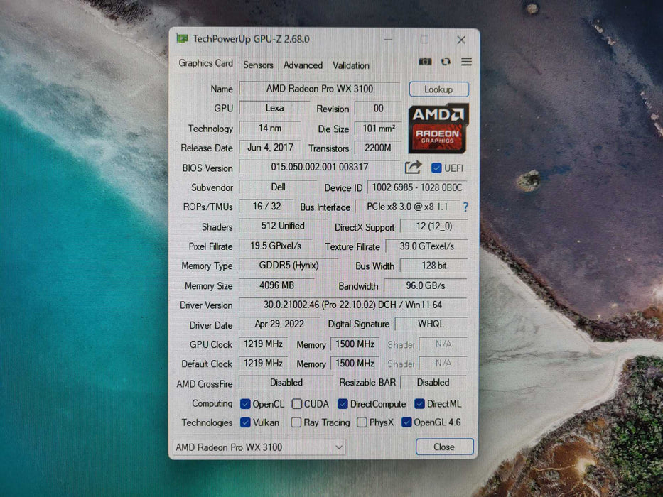 AMD Radeon PRO WX3100 4GB GDDR5 GPU - 2xMiniDP 1xDP, LP bracket Q$