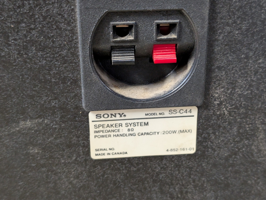 Pair of 2x SONY SS-C44 Vintage 3-Way 8 Ohm Speakers  -