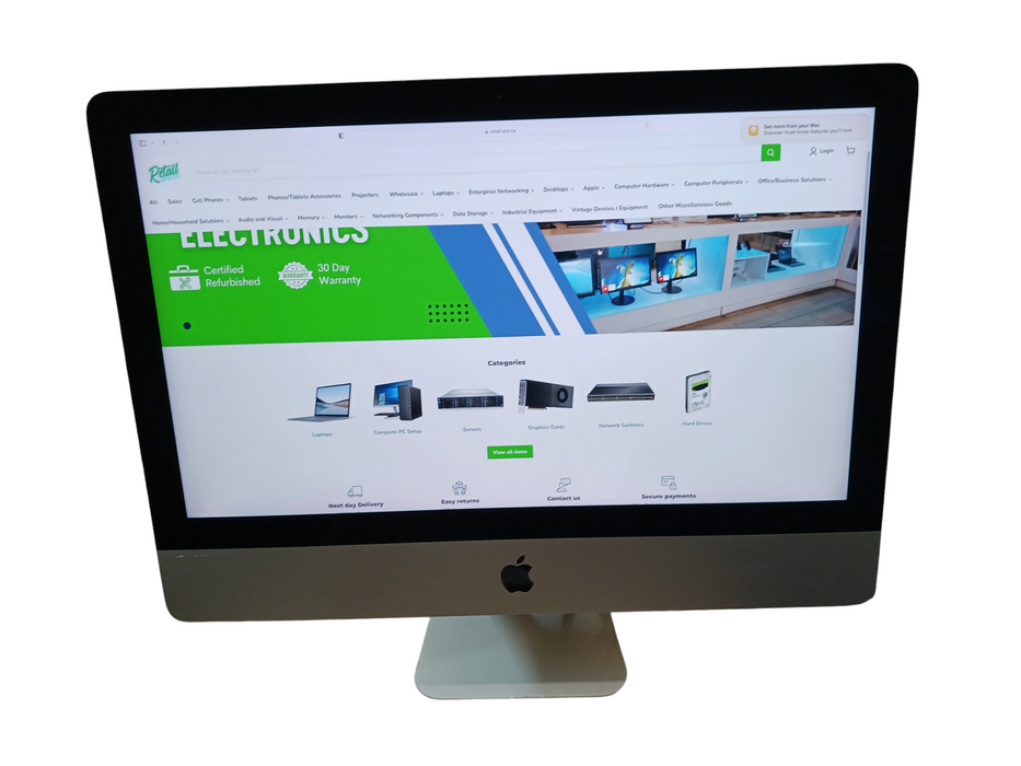 A1418 iMac 2017 21" Intel i7-7700 @3.6Ghz 16GB RAM 1TB HDD Radeon Pro 555