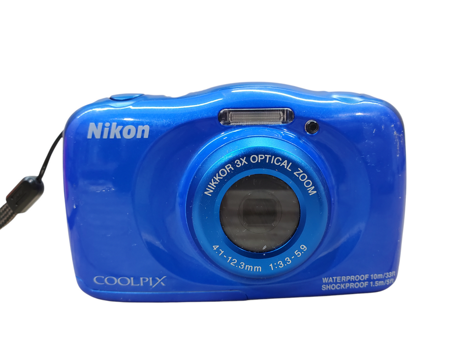Nikon Coolpix S33 13.2MP Waterproof Digital Camera w/ Battery