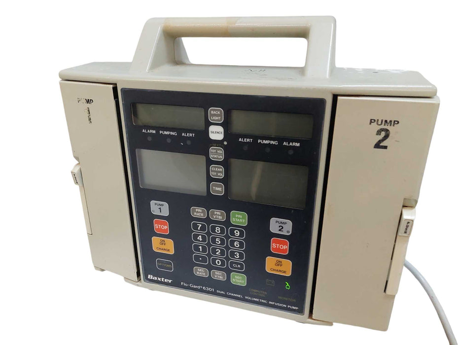 Baxter Flo-Gard 6301 Dual-Channel Volumetric Infusion Pump  =