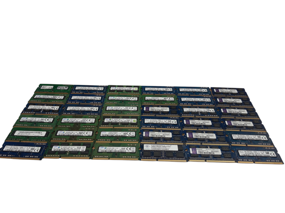 Lot of 140x, Assorted 4GB DDR3 SODIMM RAM