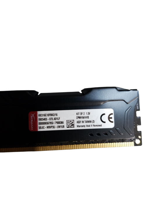 Kingston 32GB (4x8GB) HX316C10FBK2/16 FURY HyperX DDR3 Desktop RAM