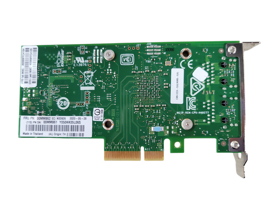 Lenovo X550-T2 Intel 2-port 10Gb Ethernet Converged PCIe Network Adapter 00MM862 !