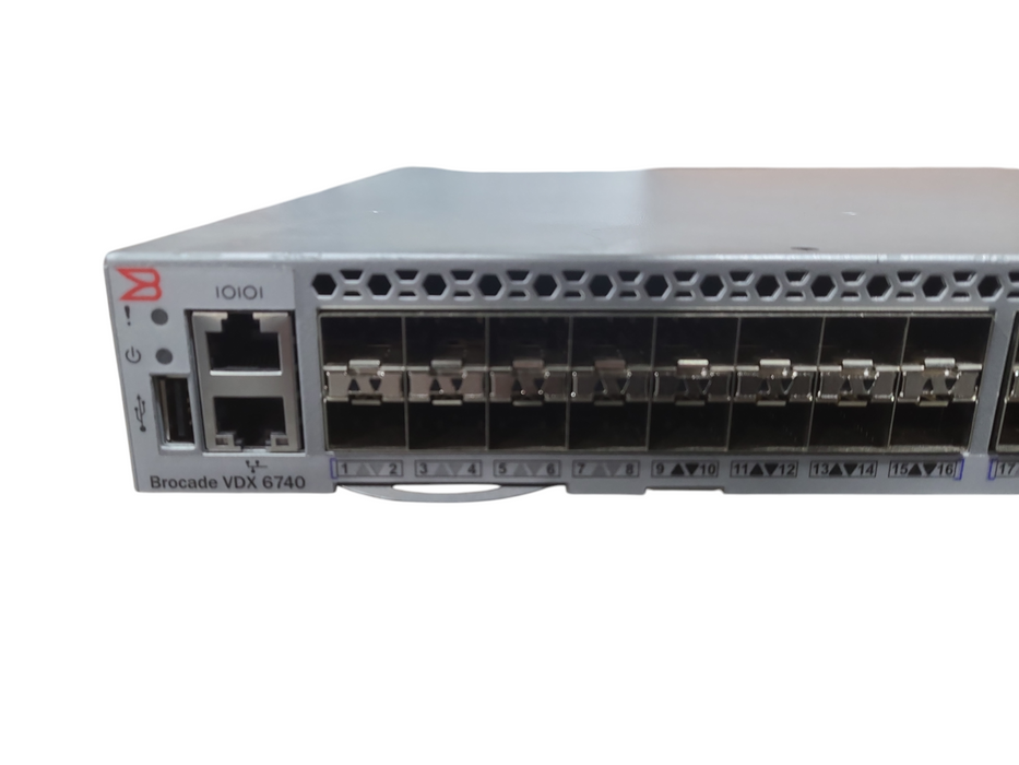 Brocade Networks BR-VDX6740-24-R 48x 10G SFP+ +4x 40Gb QSFP+ Switch, READ