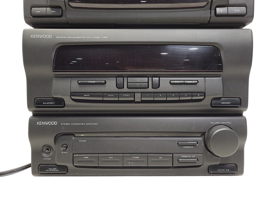 Vintage Kenwood X-MB3 A-B3 LS-B3 Multi-CD Cassette Player Stereo System w/ Remote  $