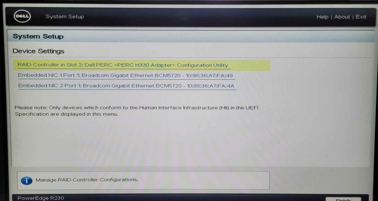 Dell PowerEdge R230 | Xeon E3-1220 v5 @3.00GHZ 8GB DDR4 No HDD | PERC H330