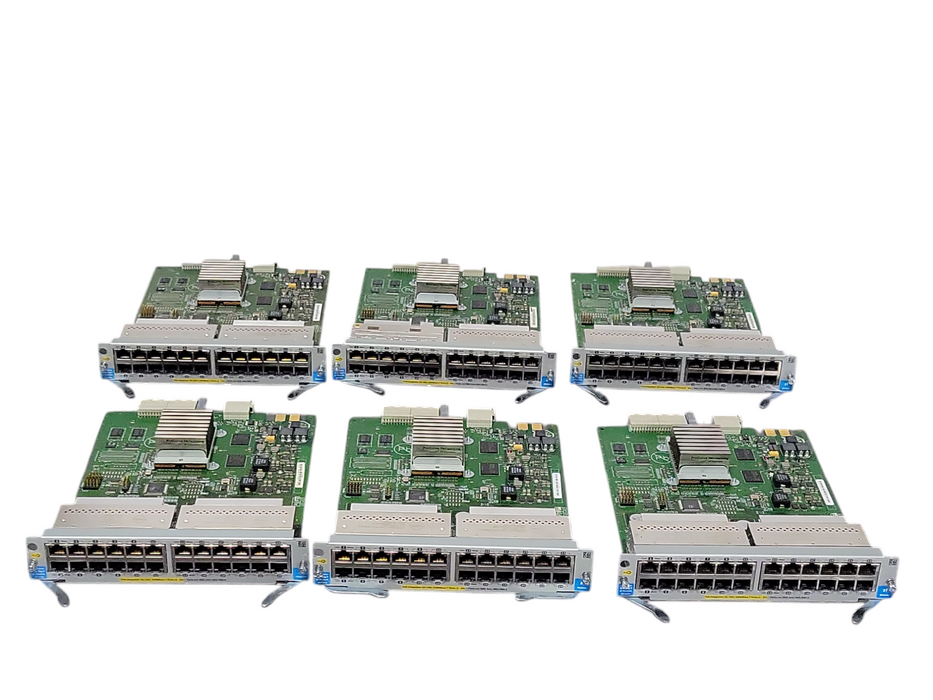 Lot of 6x HP J8702A ProCurve Switch 5400zl 24p 10/100/1000 PoE Modules _