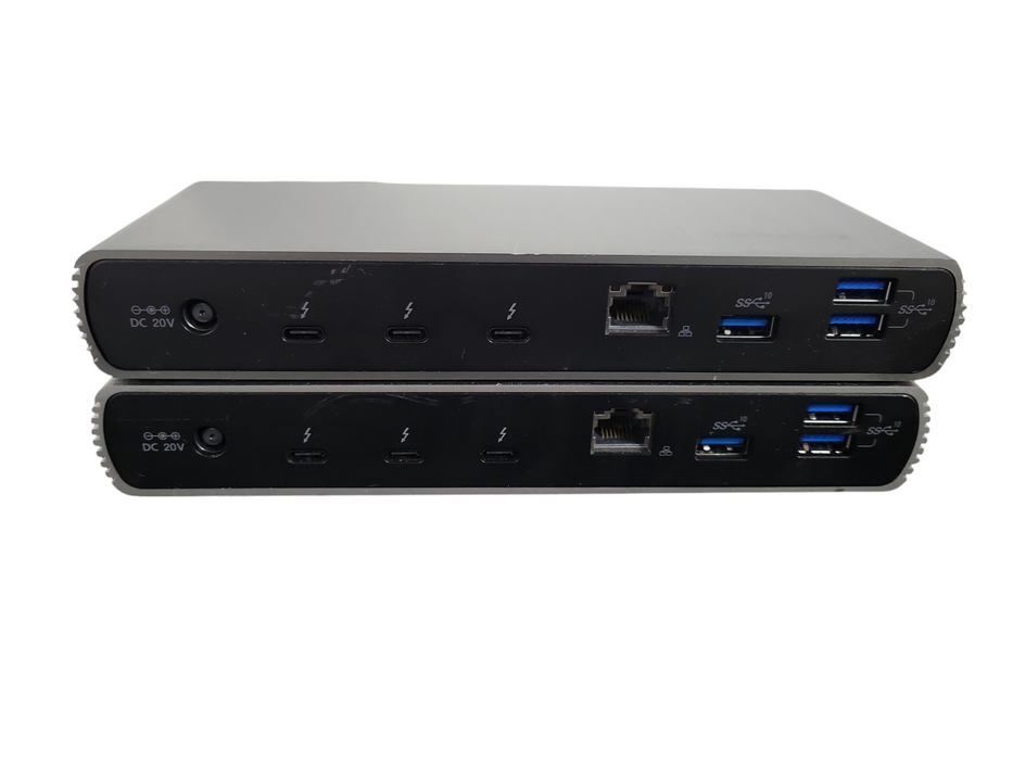 LOT 2x Kensington SD5700T Thunderbolt 4 Dual 4K Dock Station Only  !