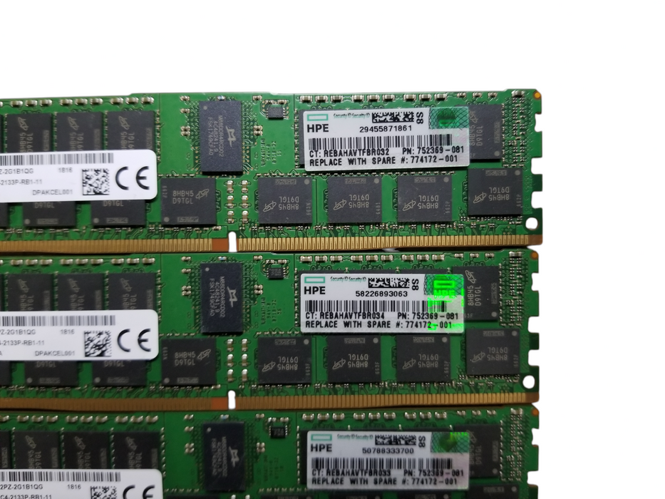 Micron 64GB Bundle (4x16GB) 2Rx4 PC4-2133P- RB1/0 / 11/10  DDR4 Server RAM Q