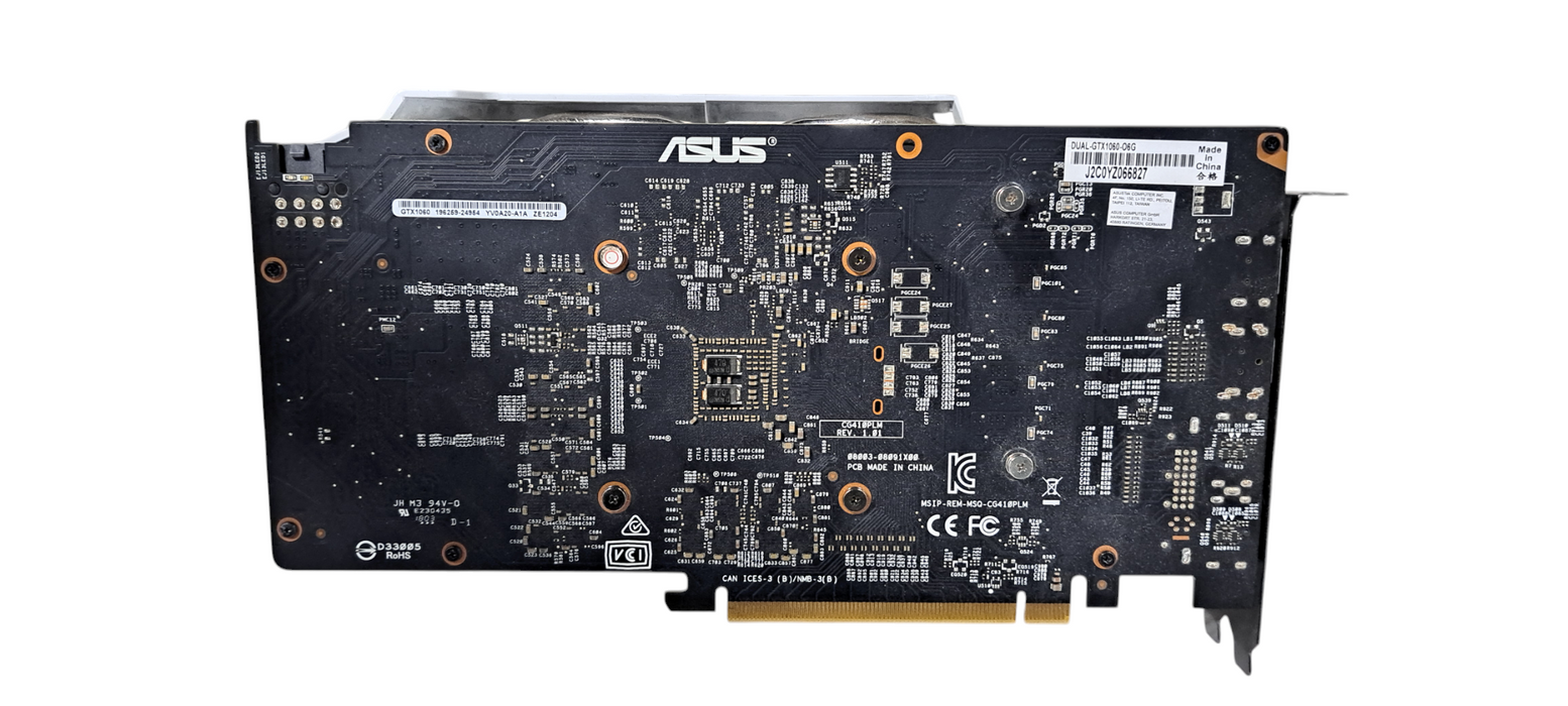 ASUS NVIDIA GeForce GTX  Dual 1060 6GB GDDR5 HDMI DVI DP GraphicsCard