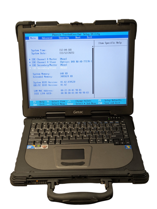 Getac M230-N Rugged Laptop Intel Core 2 Duo NVIDA GPU PLESE READ  - Lap200