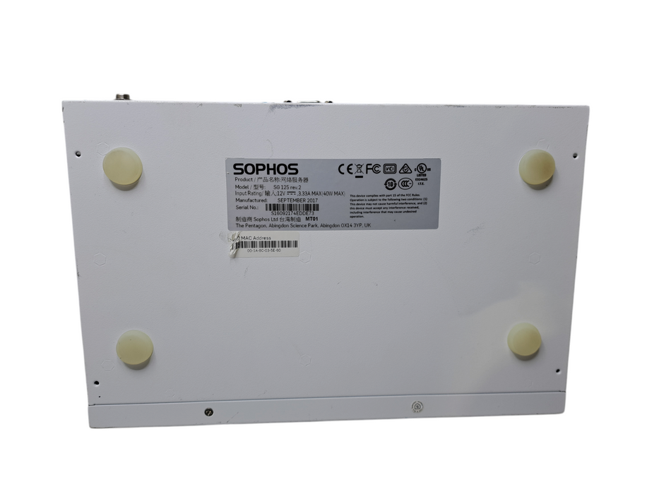 Sophos SG125 rev.2 Firewall | 8-Port Security Appliance *READ*