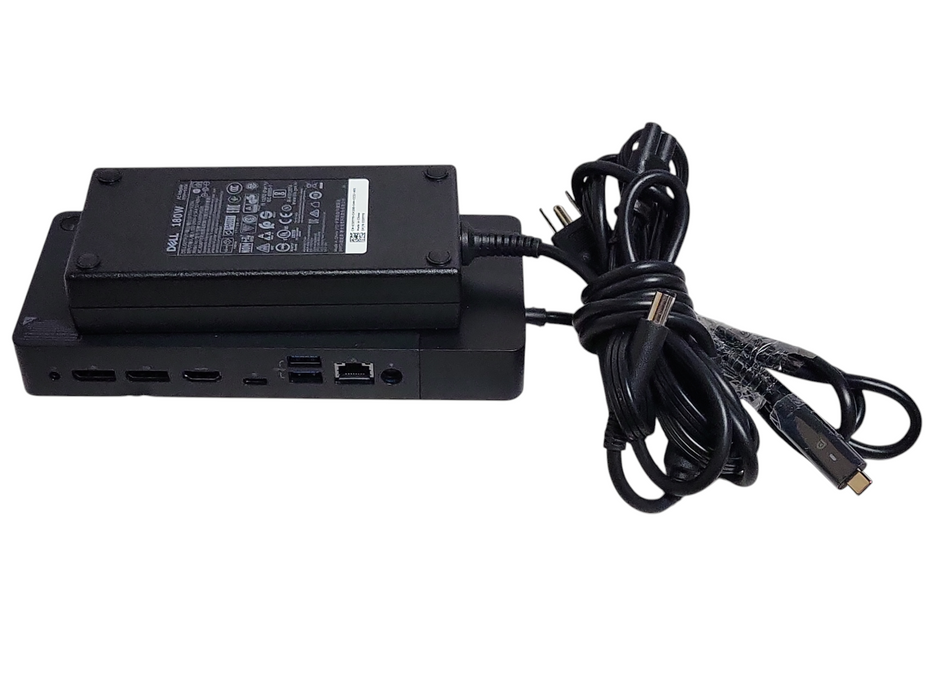 Dell USB-C Docking Station WD19 K20A001 With Dell 180W AC Power Adapter Q_