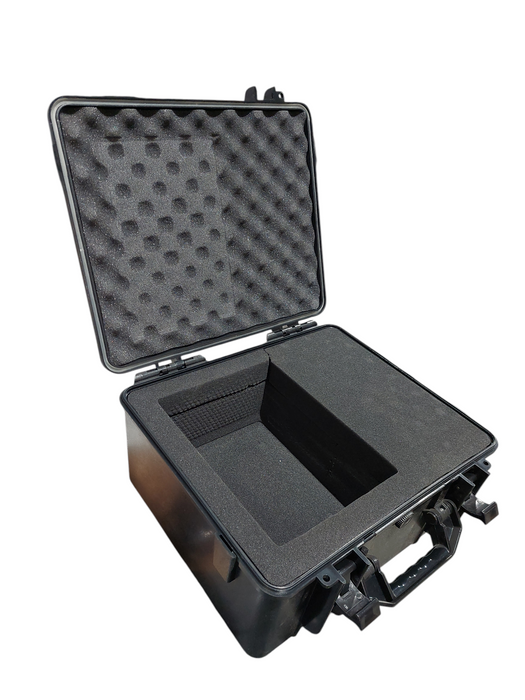 Black Empty Hard Shelled Case with Foam Insert 8"x14"x15" =