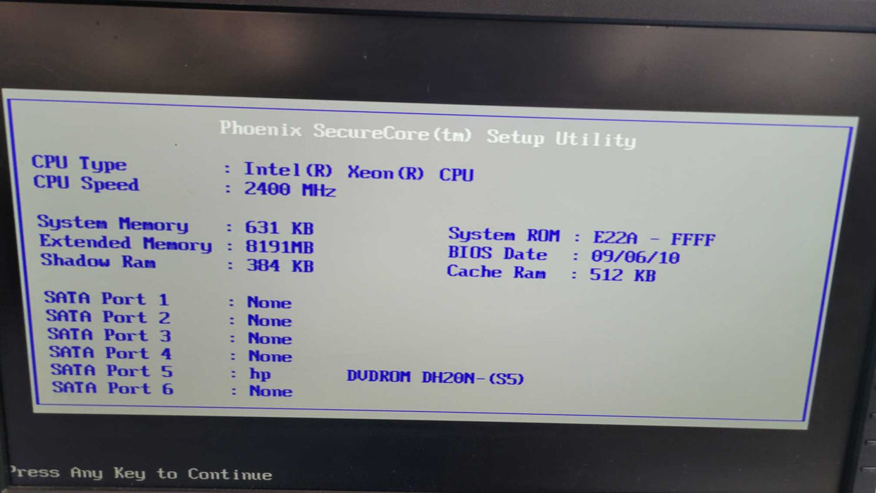 HP ProLiant ML110 G6 - Xeon X3430 | 8GB | p110i Raid %