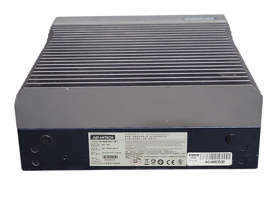 Advantech MIC-7500 Compact industrial PC, Core I7-6820EQ, 256GB SSD, READ _