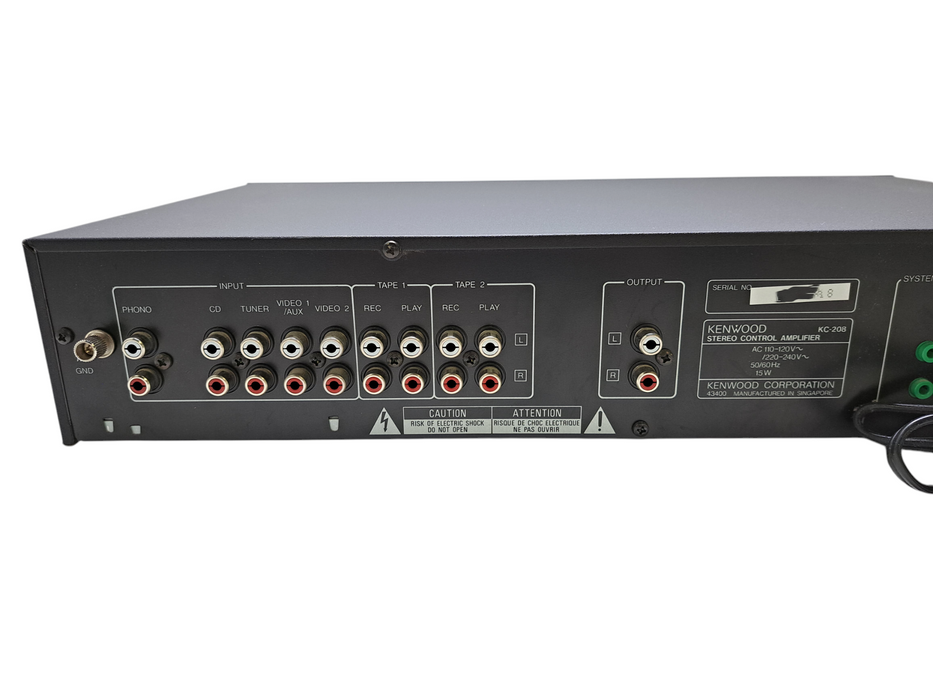 KENWOOD KC-208 KC208 Preamplifier 7 Band Graphic Equalizer Analyzer