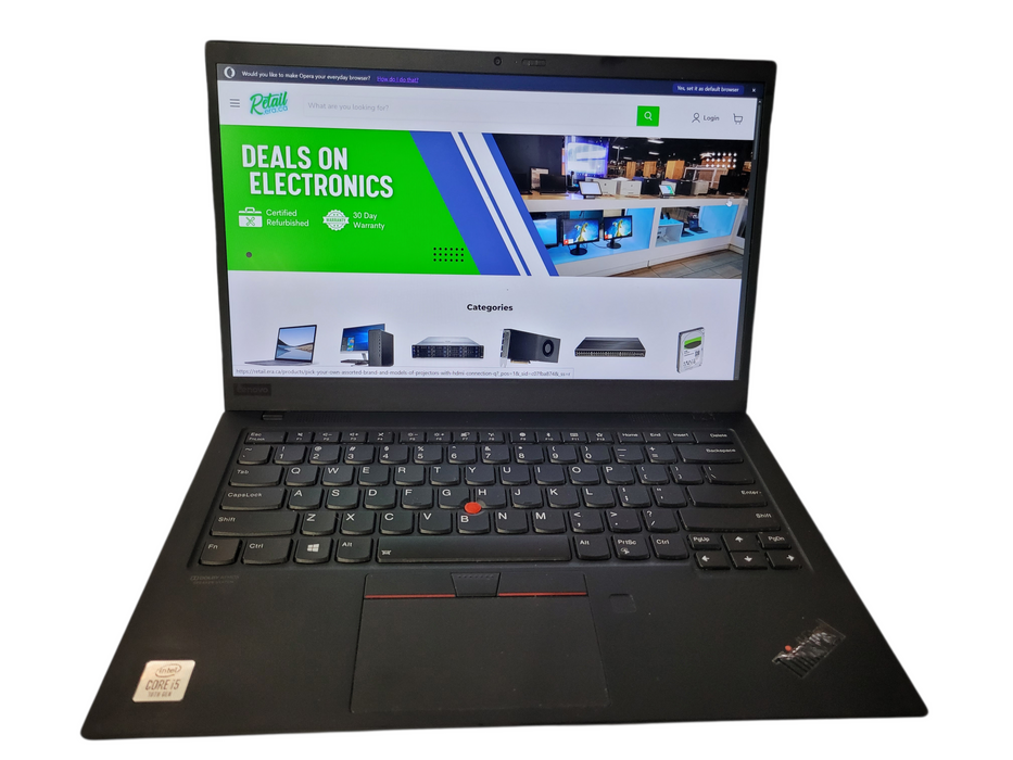 ThinkPad X1 Gen 7 i5-10210U @1.60GHz 8GB DDR4 256 SSD  Lap200