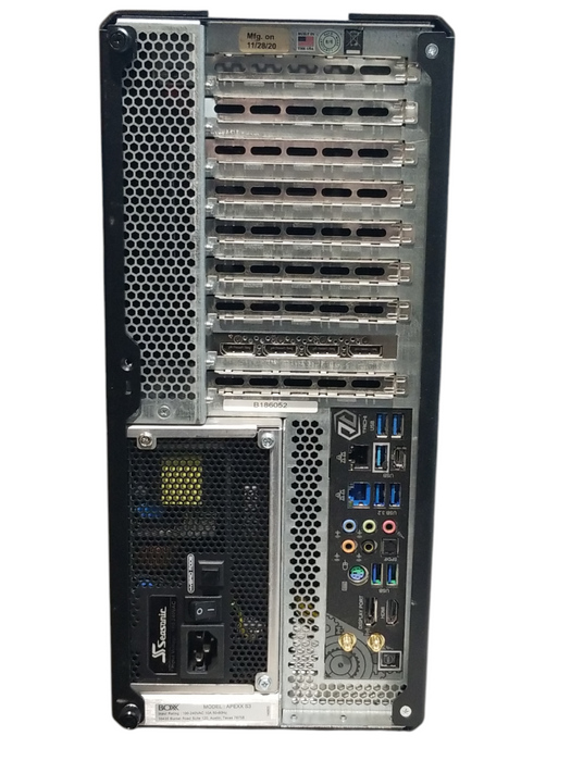 Boxx Apexx S3 Tower Core i7-10700K CPU 3.8GHz 32GB No HDD P2200