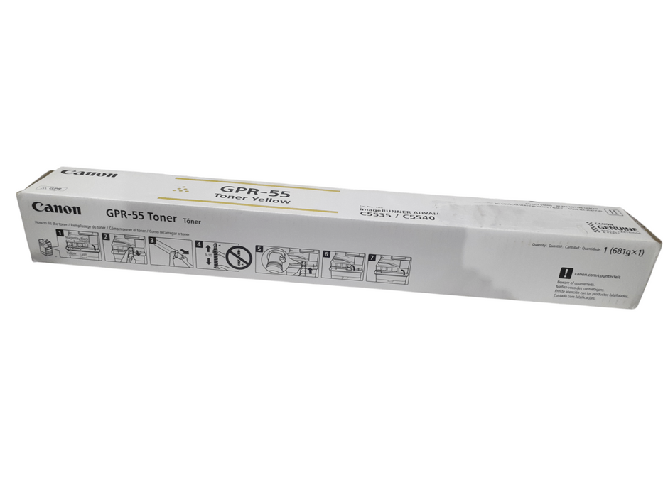 Canon GPR-55 Toner Yellow Genuine OEM for imageRUNNER ADV C5535 C5540