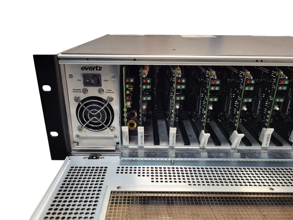 EVERTZ 7800FR MultiFrame Chassis w/ 7x 7736CEM-A4 1x7700FC READ Q$