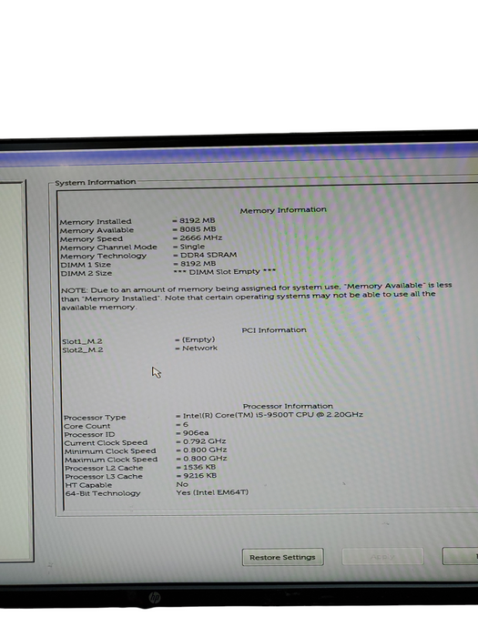Dell OptiPlex 3070 Micro | Intel Core i5-9500T, 8GB DDR4,  Wi-Fi