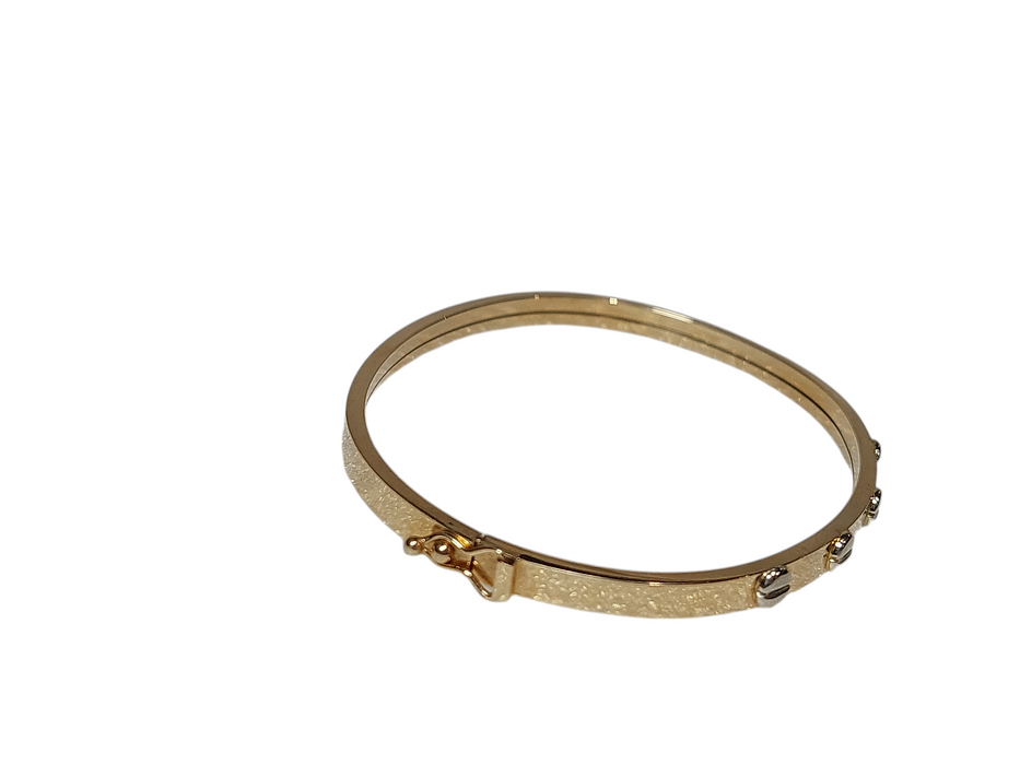Yellow Gold Bangle Wrist Bracelette  =