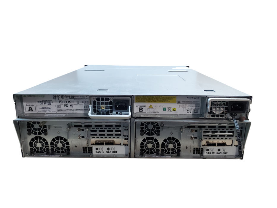 Nimble Storage CS200,400,ES1 3U 16x 3.5" Array, 2x SAS Controllers ES-1